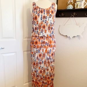 SOLD Tribal Print Maxi Dress